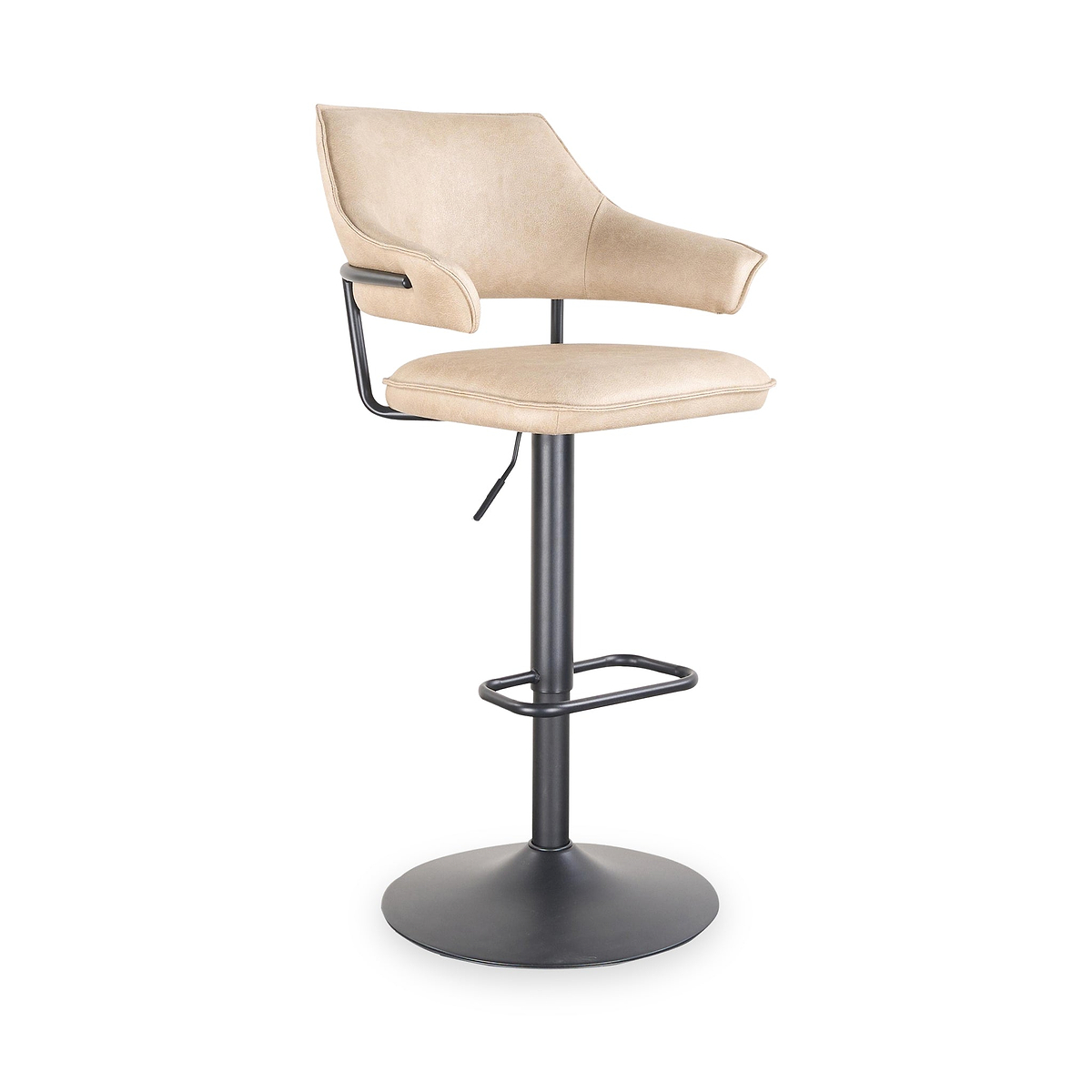 Faraday Faux Leather Bar Stool Latte from Roseland Furniture