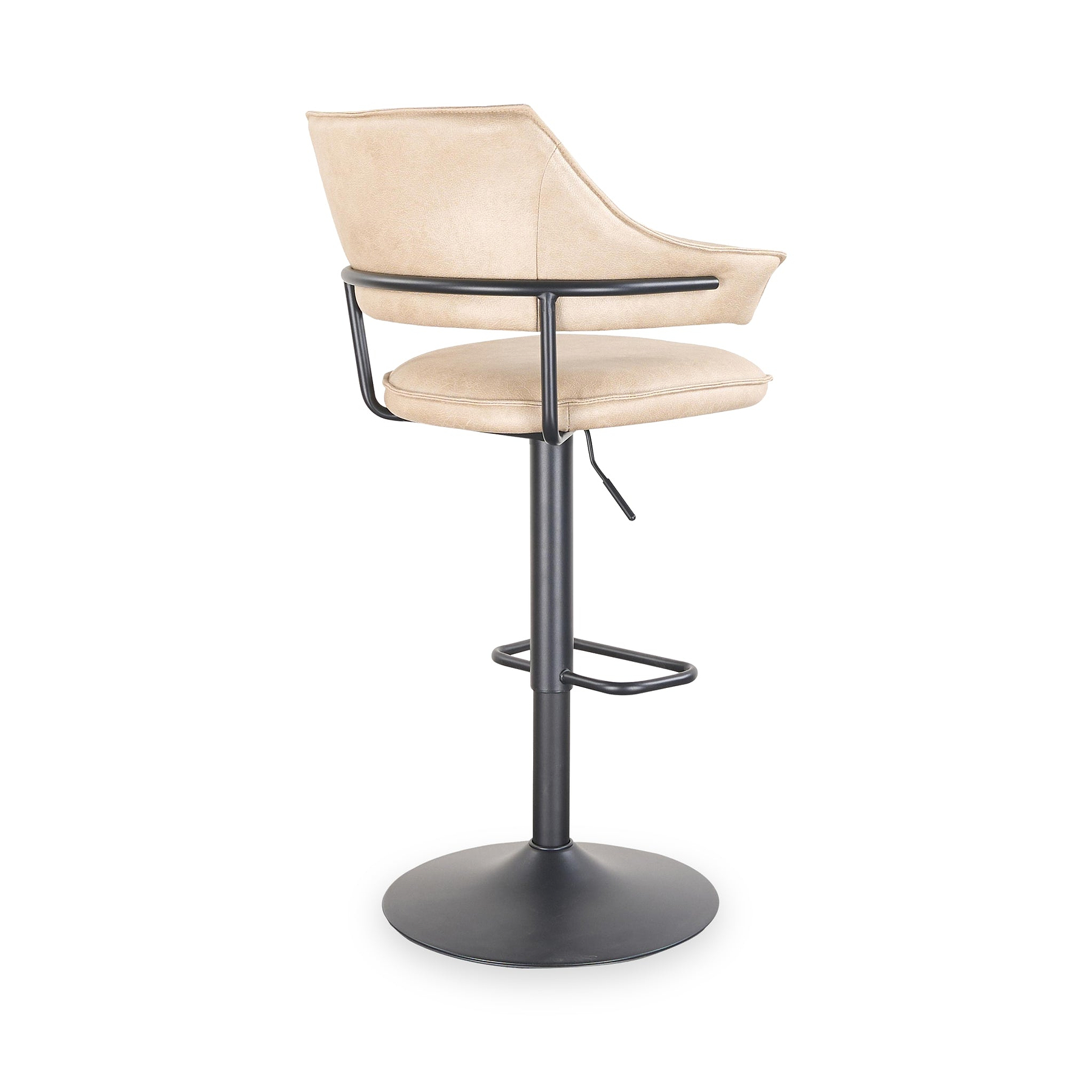 Faraday Faux Leather Bar Stool Latte from Roseland Furniture