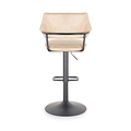 Faraday Faux Leather Bar Stool Latte from Roseland Furniture