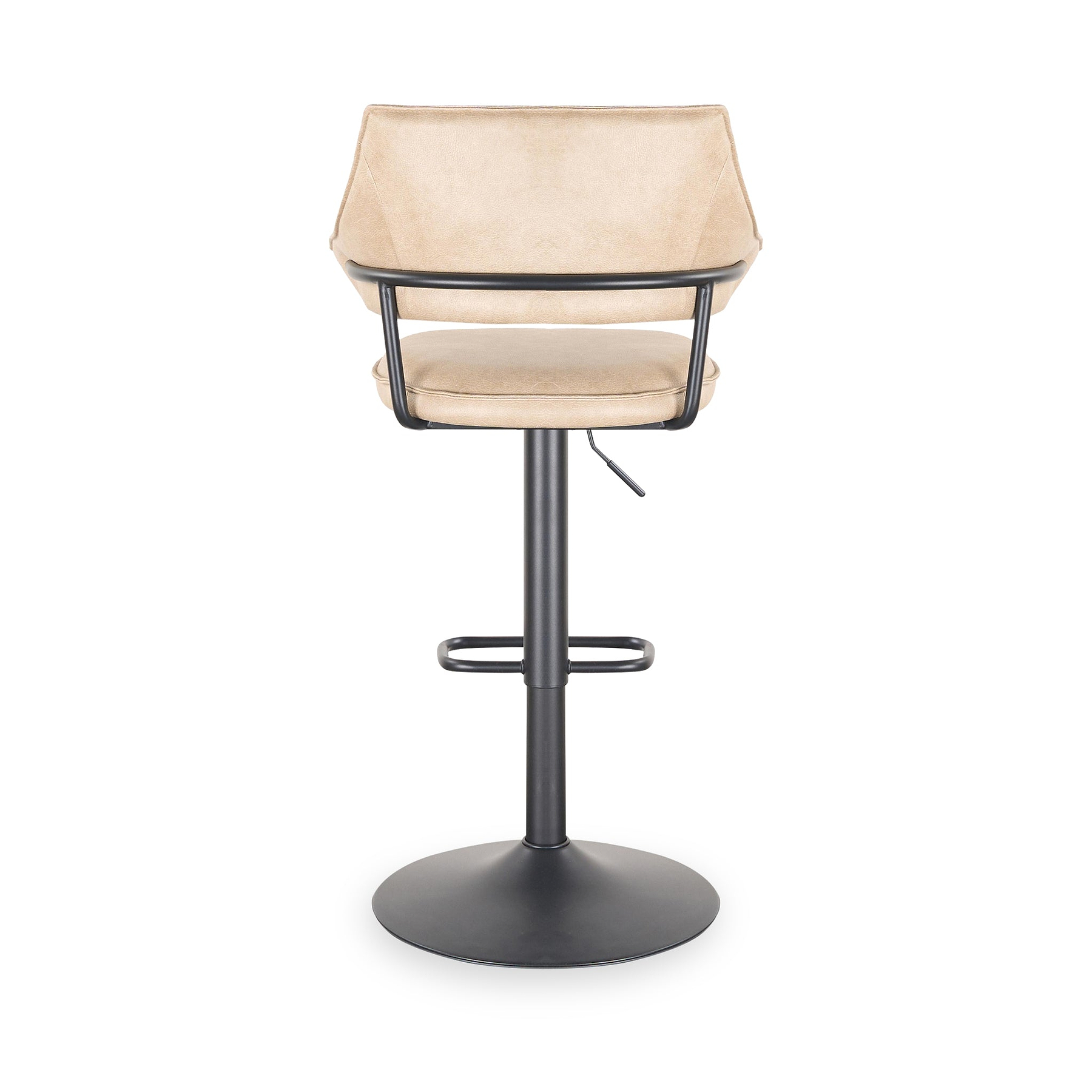 Faraday Faux Leather Bar Stool Latte from Roseland Furniture