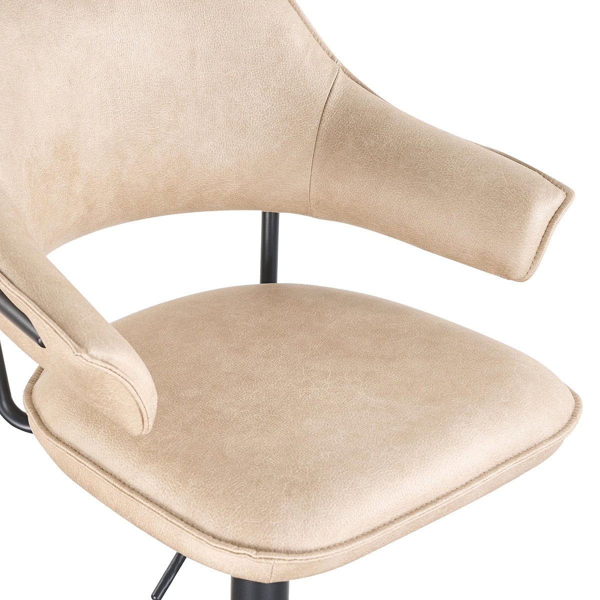 Faraday Faux Leather Bar Stool Latte from Roseland Furniture