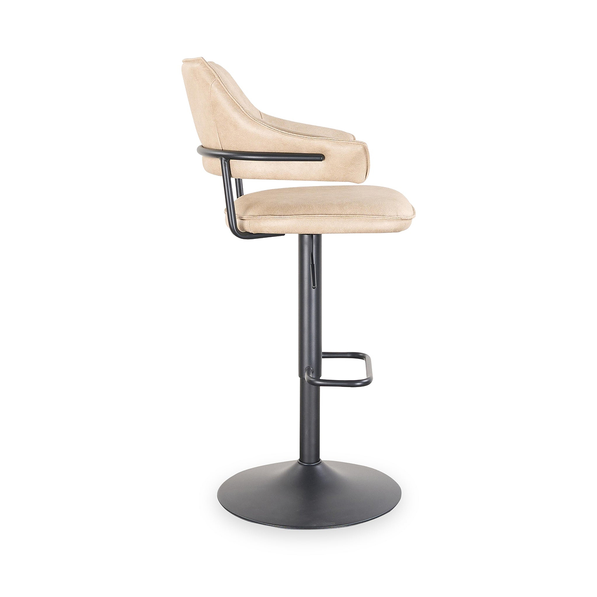 Faraday Faux Leather Bar Stool Latte from Roseland Furniture