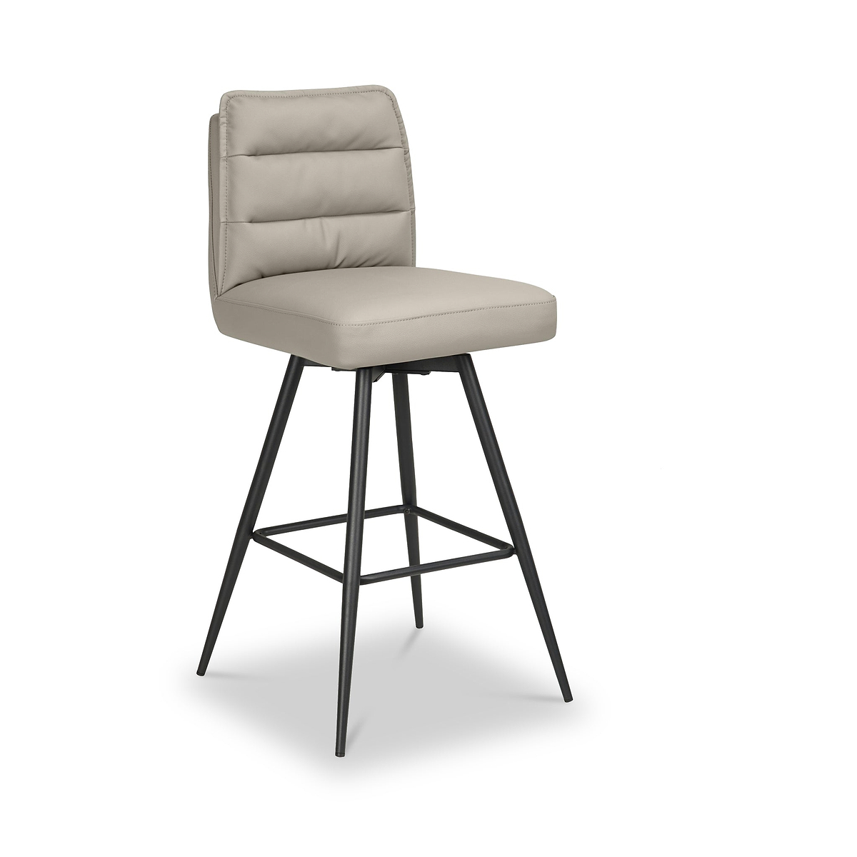 Tate Faux Leather Bar Stool Taupe from Roseland Furniture