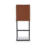 Brando Faux Leather Bar Stool Brown from Roseland Furniture