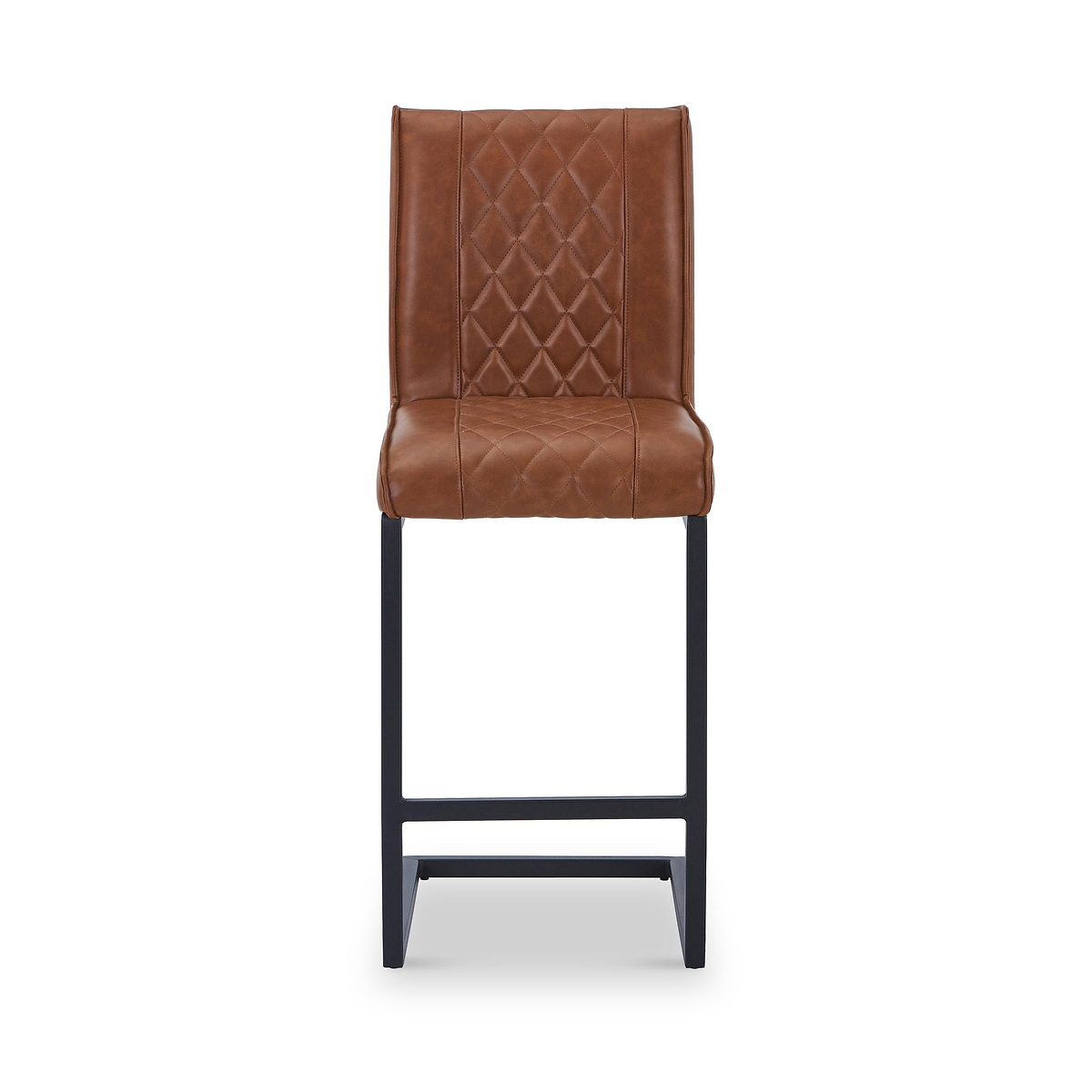 Brando Faux Leather Bar Stool Brown from Roseland Furniture