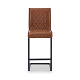 Brando Faux Leather Bar Stool Brown from Roseland Furniture