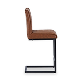 Brando Faux Leather Bar Stool Brown from Roseland Furniture