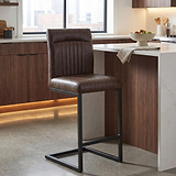 Valero Faux Leather Bar Stool from Roseland Furniture