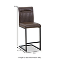 Valero Faux Leather Bar Stool from Roseland Furniture