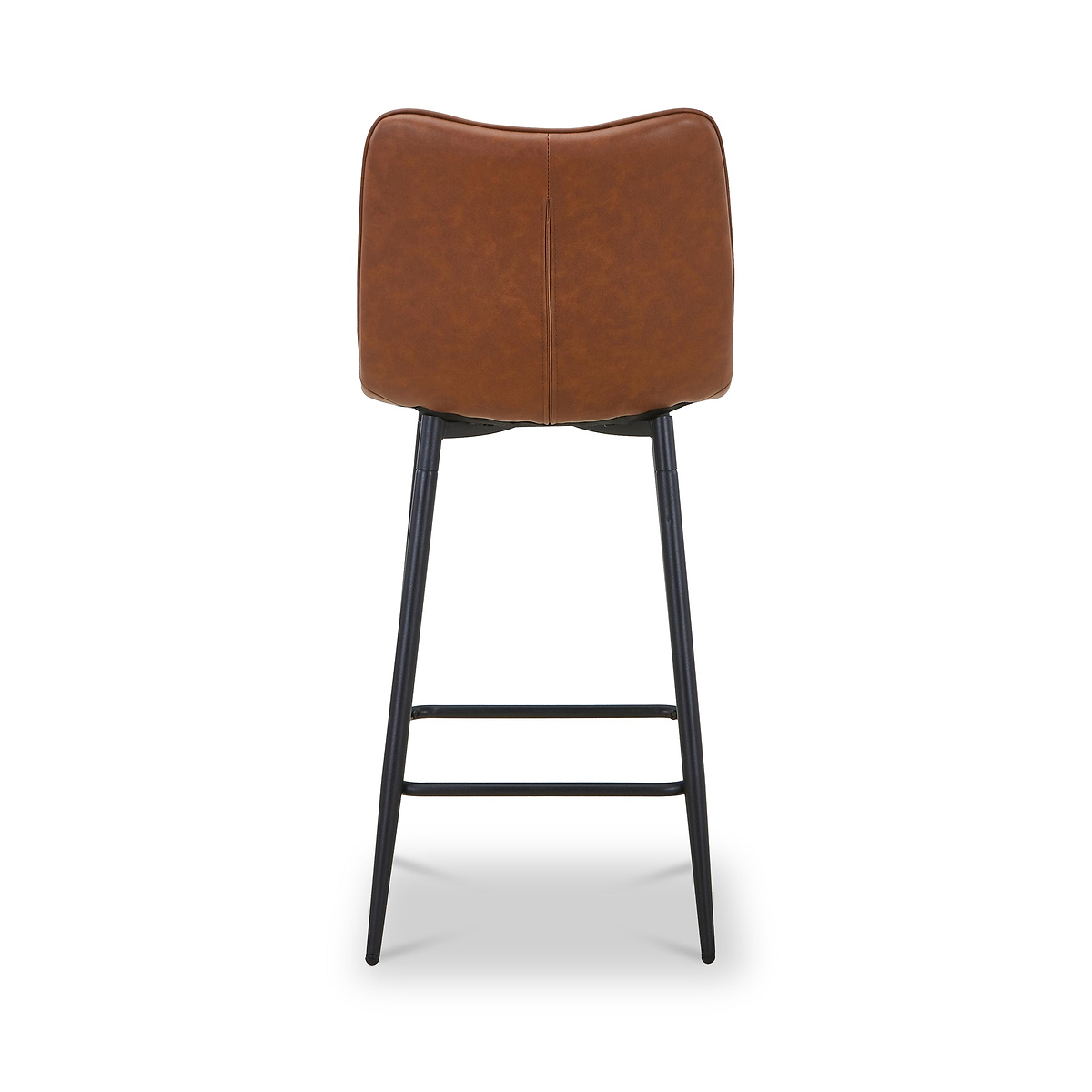 Zeno Faux Leather Dining Stool Tan from Roseland Furniture