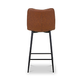 Zeno Faux Leather Dining Stool Tan from Roseland Furniture