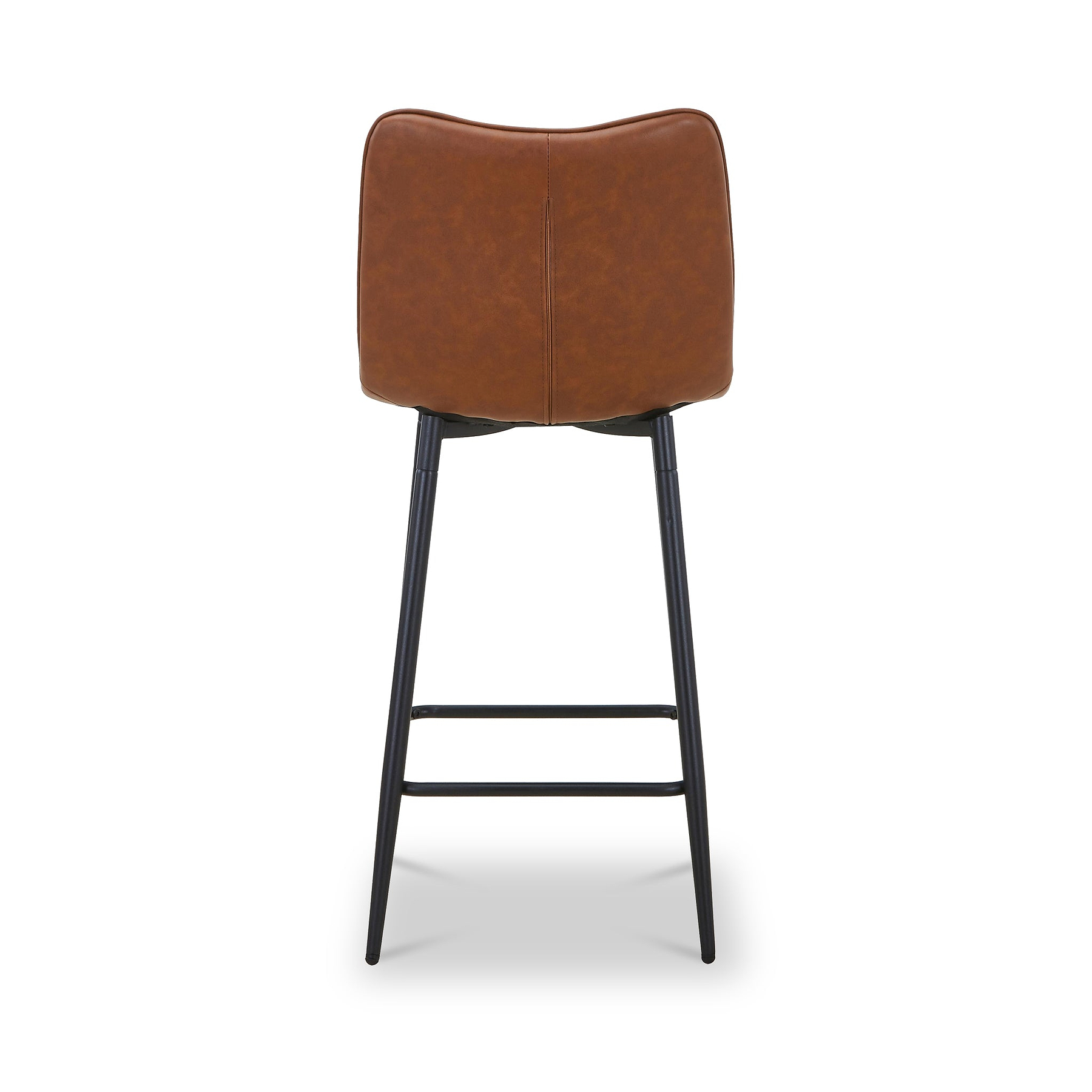 Zeno Faux Leather Dining Stool Tan from Roseland Furniture