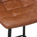 Zeno Faux Leather Dining Stool Tan from Roseland Furniture