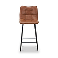 Zeno Faux Leather Dining Stool Tan from Roseland Furniture
