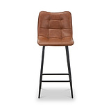 Zeno Faux Leather Dining Stool Tan from Roseland Furniture