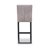 Rino Faux Leather Bar Stool Stone from Roseland Furniture