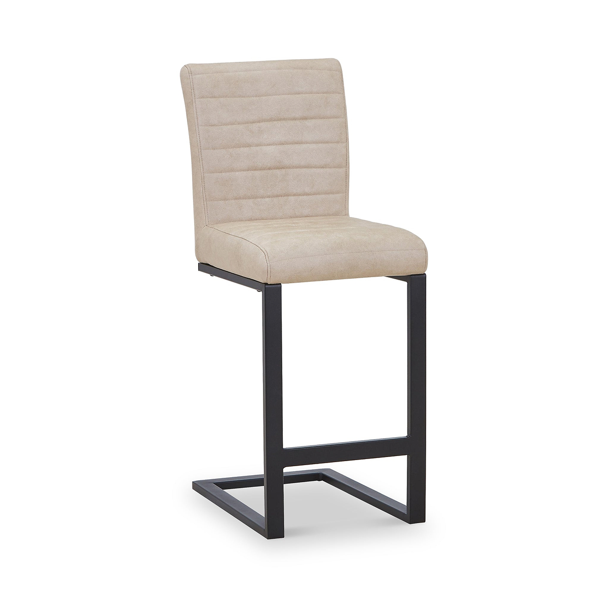 Rino Faux Leather Bar Stool Beige from Roseland Furniture