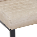 Rino Faux Leather Bar Stool Beige from Roseland Furniture