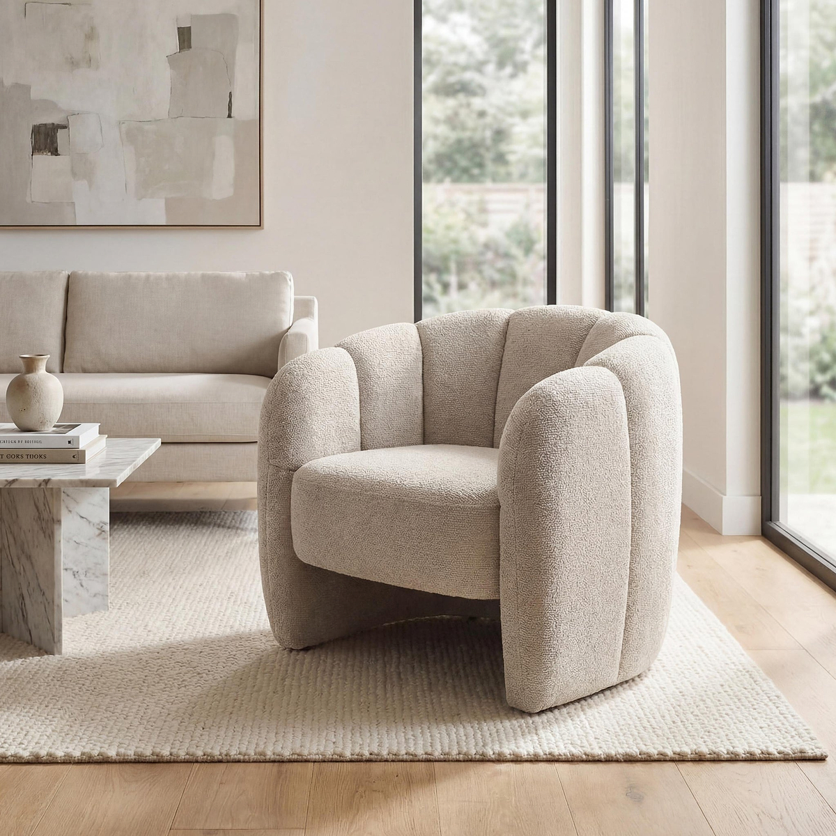 Hollie Accent Chair Champagne from Roseland Furniture