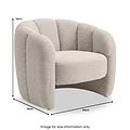 Hollie Accent Chair Champagne from Roseland Furniture