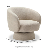 Vance Accent Chair Champagne from Roseland Furniture