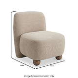 Amora Accent Chair Biscuit from Roseland Furniture