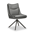Sable Faux Leather Dining Chair Grey from Roseland Furniture