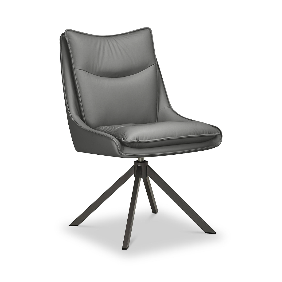 Sable Faux Leather Dining Chair Grey from Roseland Furniture