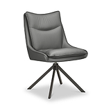 Sable Faux Leather Dining Chair Grey from Roseland Furniture