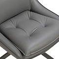 Sable Faux Leather Dining Chair Grey from Roseland Furniture