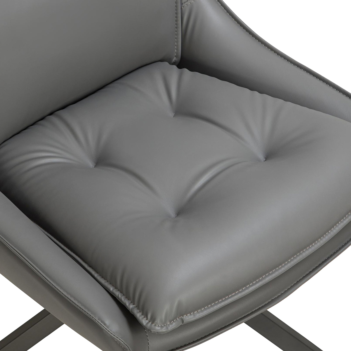 Sable Faux Leather Dining Chair Grey from Roseland Furniture