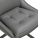 Sable Faux Leather Dining Chair Grey from Roseland Furniture