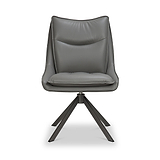 Sable Faux Leather Dining Chair Grey from Roseland Furniture