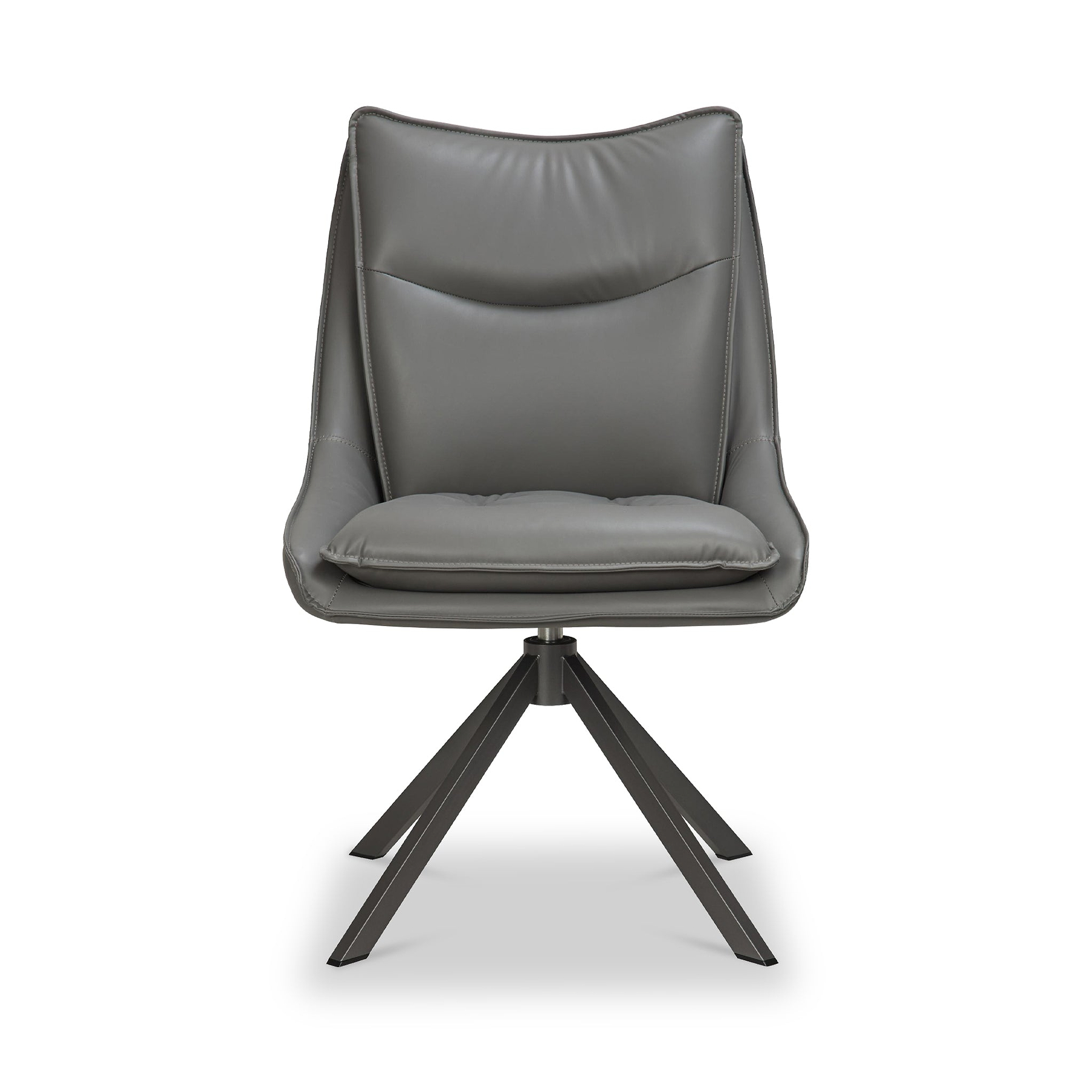 Sable Faux Leather Dining Chair Grey from Roseland Furniture