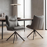 Sable Faux Leather Dining Chair Grey from Roseland Furniture