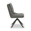 Sable Faux Leather Dining Chair Grey from Roseland Furniture