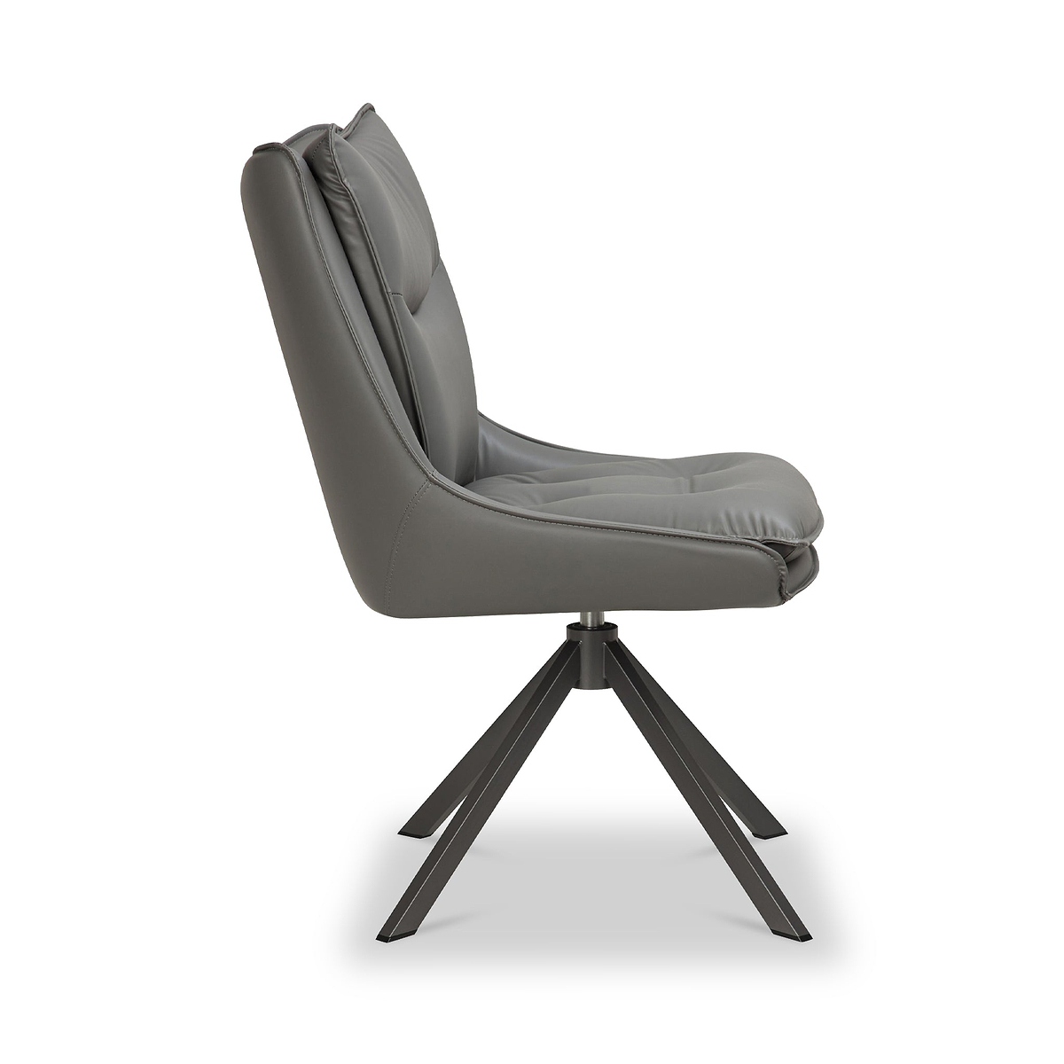 Sable Faux Leather Dining Chair Grey from Roseland Furniture