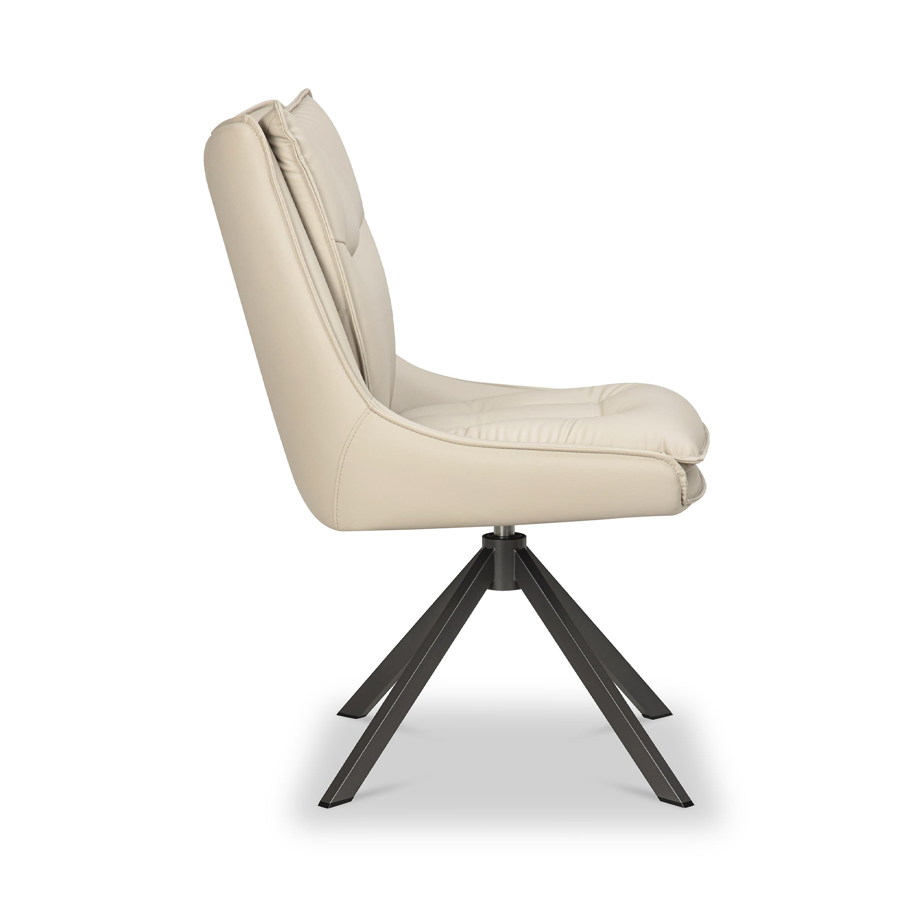 Sable Faux Leather Dining Chair Stone from Roseland Furniture