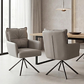 Sterling Faux Leather Dining Chair Latte from Roseland Furniture