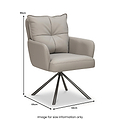 Sterling Faux Leather Dining Chair Latte from Roseland Furniture