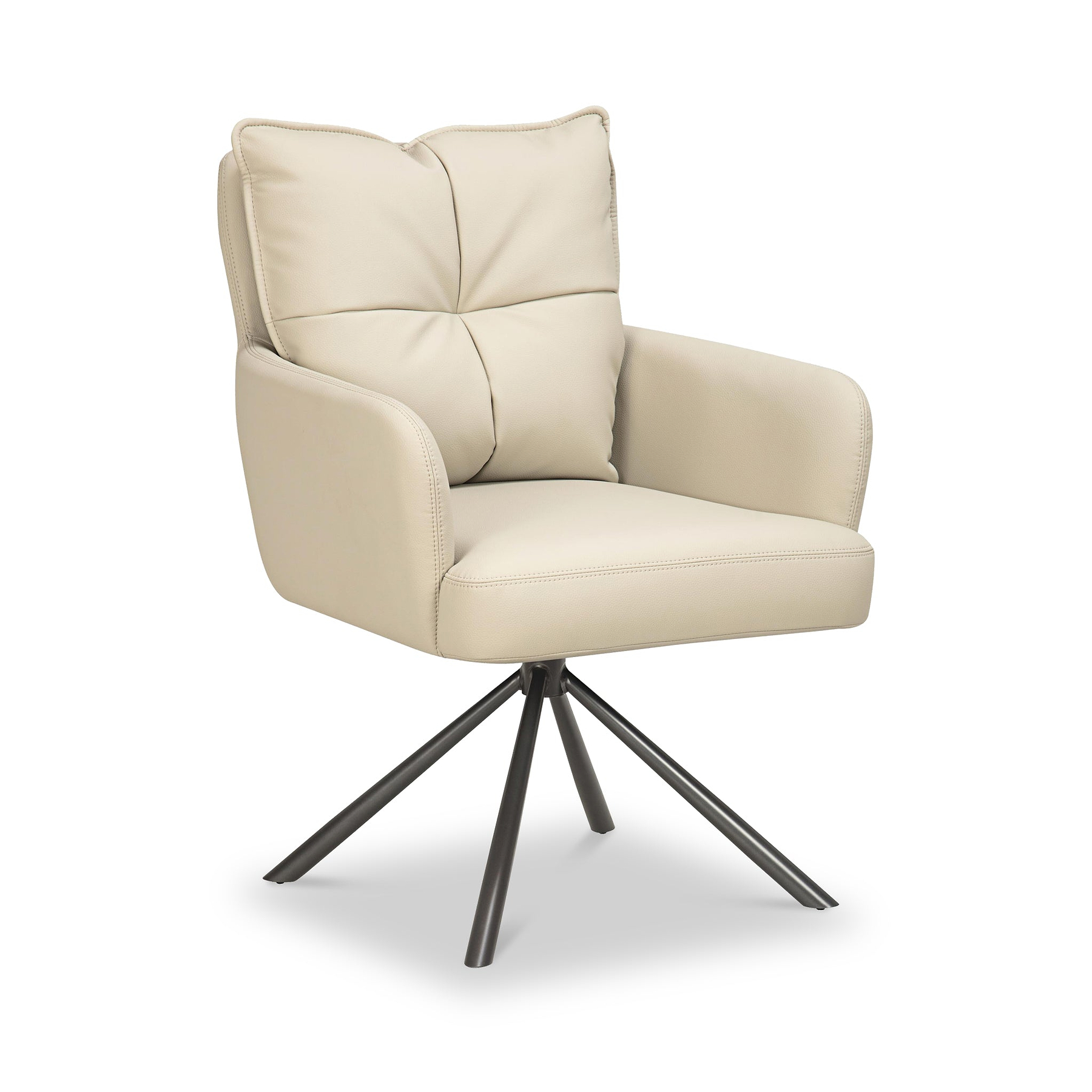 Sterling Faux Leather Dining Chair Taupe from Roseland Furniture
