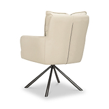 Sterling Faux Leather Dining Chair Taupe from Roseland Furniture