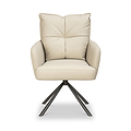 Sterling Faux Leather Dining Chair Taupe from Roseland Furniture