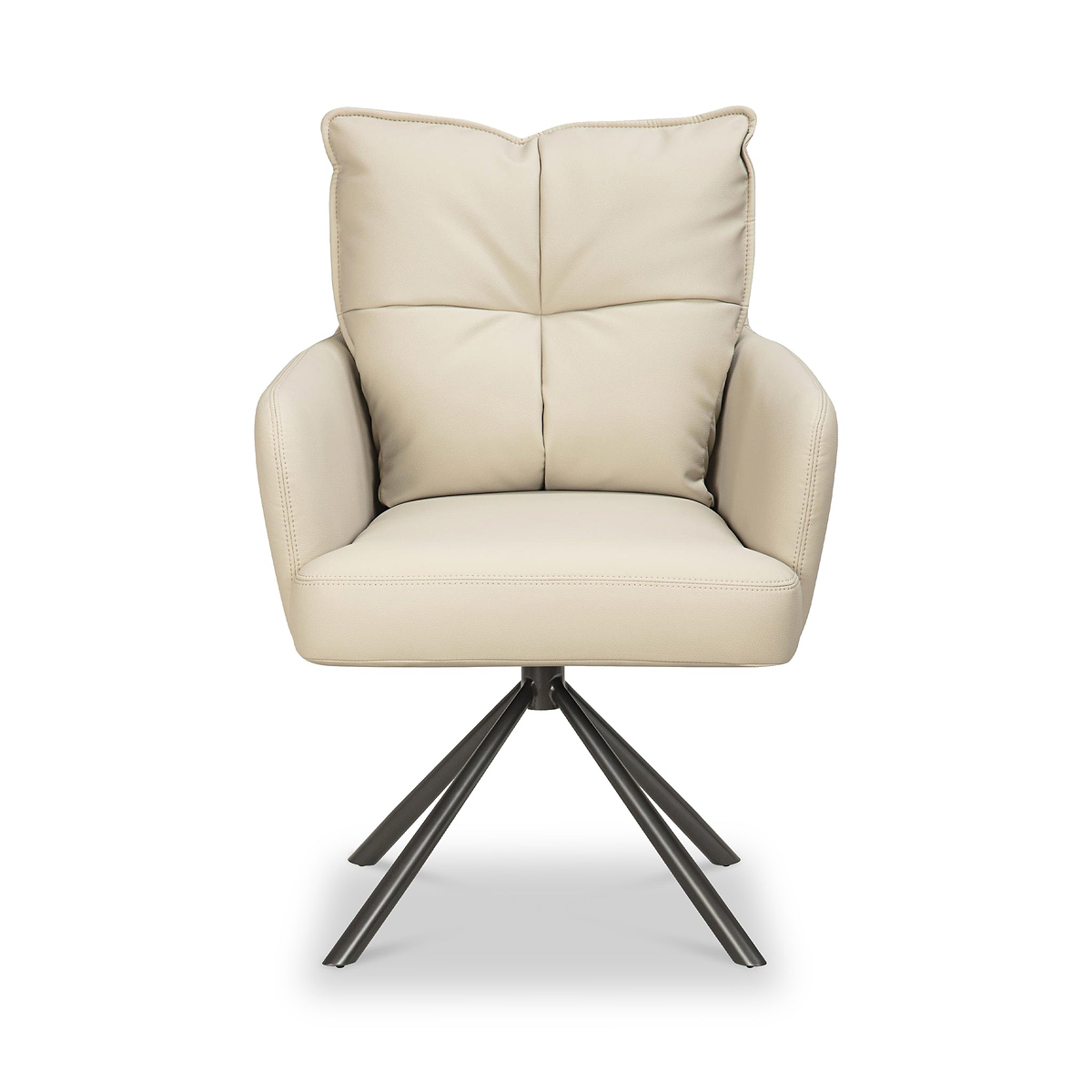 Sterling Faux Leather Dining Chair Taupe from Roseland Furniture