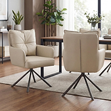 Sterling Faux Leather Dining Chair Taupe from Roseland Furniture