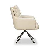 Sterling Faux Leather Dining Chair Taupe from Roseland Furniture