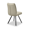 Tate Faux Leather Dining Chair Taupe from Roseland Furniture