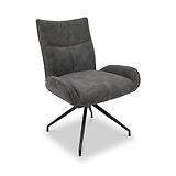 Madie Corduroy Dining Chair Dark Grey from Roseland Furniture