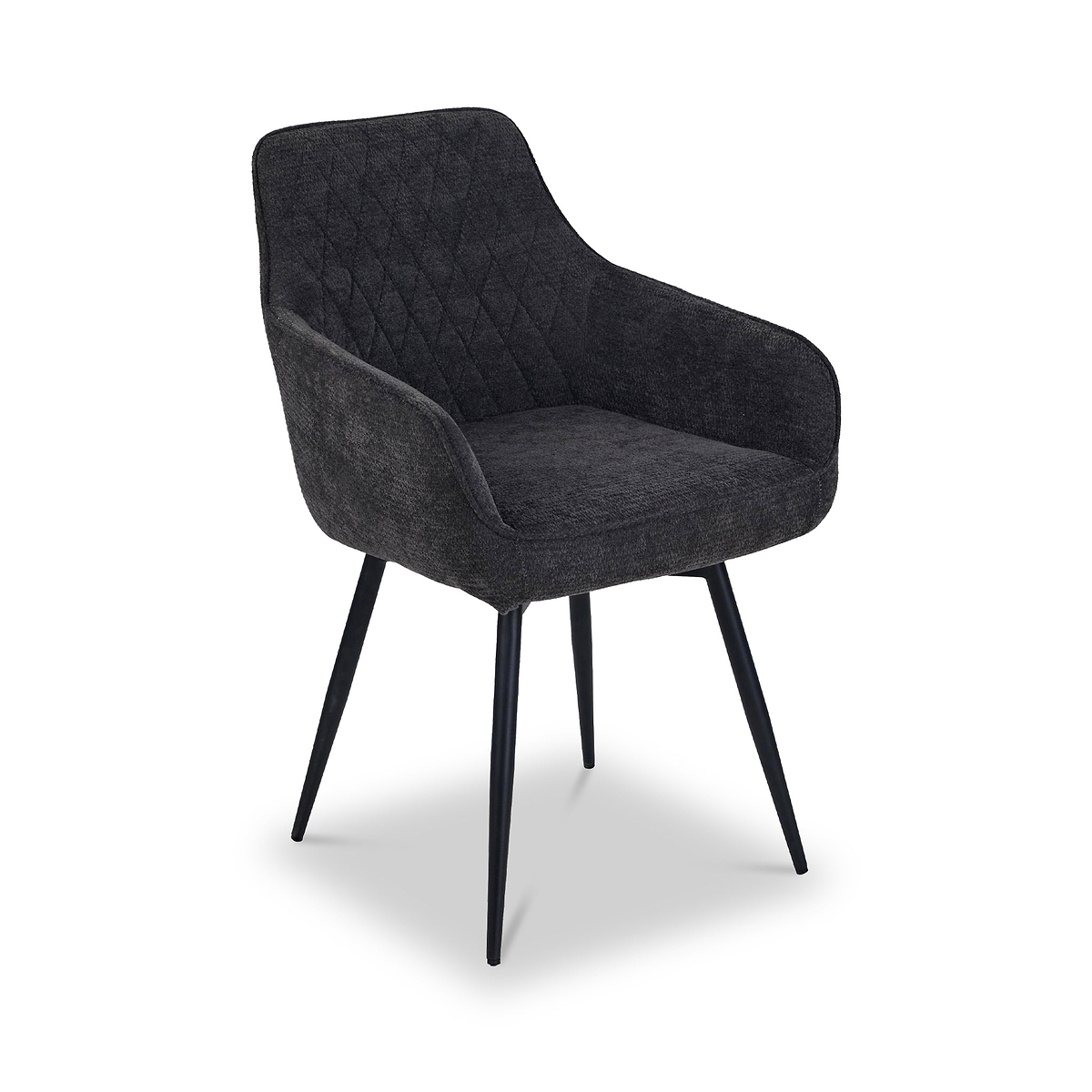 Leigh Dining Chair Charcoal from Roseland Furniture