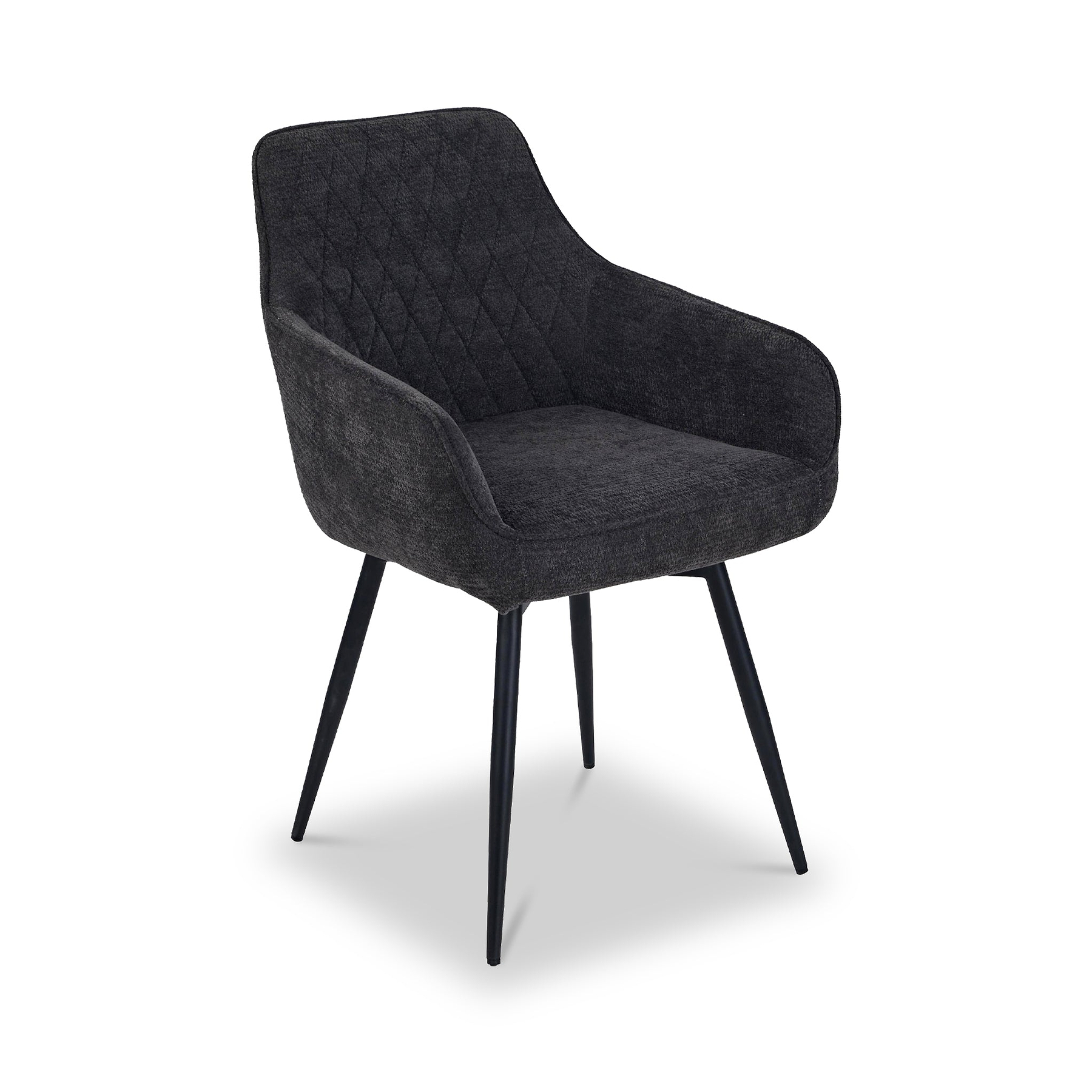 Leigh Dining Chair Charcoal from Roseland Furniture